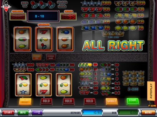 All Right gokkast met telefoon