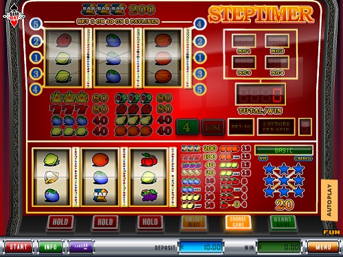 Steptimer gokkast met telefoon